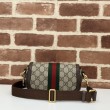 Qualità superiore replica Borsa mini Gucci Ophidia 795466 marrone