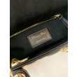 Qualità superiore replica Mini Lady Dior con cuciture cannage nero