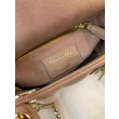 Qualità superiore replica Mini Lady Dior con cuciture cannage rosa