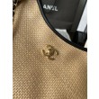 Borse Chanel Maxi Shopping Tote Piccola/Grande AS5463 Rafia/Vitello Marrone/Nero
