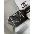 Borse Chanel Maxi Shopping Tote Piccola/Grande AS5463 Rafia/Vitello Nero/Bianco