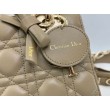 Borse Dior Lady Dior My ABC Dior piccola Arco ciondolo D.I.O.R. in metallo Grigio talpa