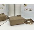 Borse Dior Lady Dior My ABC Dior piccola Arco ciondolo D.I.O.R. in metallo Grigio talpa