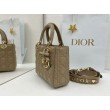 Borse Dior Lady Dior My ABC Dior piccola Arco ciondolo D.I.O.R. in metallo Grigio talpa
