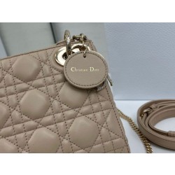 Borse Dior Mini Lady Dior Arco con ciondoli D.I.O.R  Beige