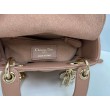 Borse Dior Mini Lady Dior Arco con ciondoli D.I.O.R  Rosa cipria