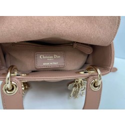 Borse Dior Mini Lady Dior Arco con ciondoli D.I.O.R  Rosa cipria