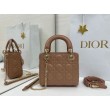 Borse Dior Mini Lady Dior Arco con ciondoli D.I.O.R  Rosa cipria