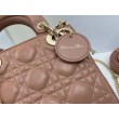 Borse Dior Mini Lady Dior Arco con ciondoli D.I.O.R  Rosa cipria