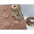 Borse Dior Mini Lady Dior Arco con ciondoli D.I.O.R  Rosa cipria