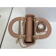 Borse Dior Mini Lady Dior Arco con ciondoli D.I.O.R  Rosa cipria