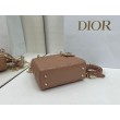 Borse Dior Mini Lady Dior Arco con ciondoli D.I.O.R  Rosa cipria