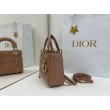 Borse Dior Mini Lady Dior Arco con ciondoli D.I.O.R  Rosa cipria