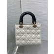Borse Dior piccola Lady Dior My ABCDior in metallo cannage bianco con ciondolo D.I.O.R Borse Dior piccola Lady Dior My ABCDior in metallo cannage bianco con ciondolo D.I.O.R