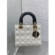 Borse Dior piccola Lady Dior My ABCDior in metallo cannage bianco con ciondolo D.I.O.R Borse Dior piccola Lady Dior My ABCDior in metallo cannage bianco con ciondolo D.I.O.R