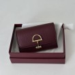 Pari all'originale replica di alta qualit&agrave; Porta carte Gucci Softbit 828148 Rosso vino