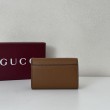 Alta gamma replica Porta carte Gucci Softbit 828148 Marrone