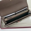 Portafoglio continentale Gucci Ophidia 838485 marrone