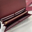 Pari all'originale replica Portafoglio Gucci GG Marmont bicolore con cerniera 456117 nero
