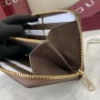 Alta gamma replica Portafoglio Gucci Ophidia con cerniera 838484 marrone