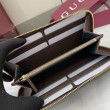 Alta gamma replica Portafoglio Gucci Ophidia con cerniera 838484 marrone