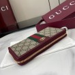Alta gamma replica Portafoglio Gucci Ophidia con cerniera 838484 rosso