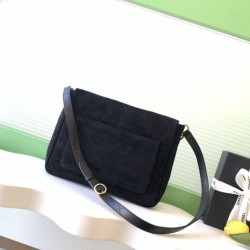 Replica Borsa hobo Chanel 26c AS5886 scamosciata trapuntata nero Imitazioni Replica qualità specchio Borsa hobo Chanel 26c AS5886 scamosciata trapuntata nero