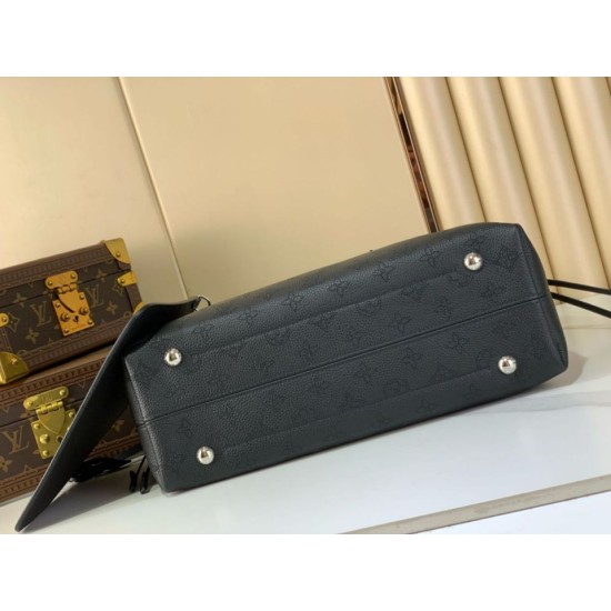 Replica qualità specchio Borsa tote Louis Vuitton Mahina Boundless M13180 M13179 Nero