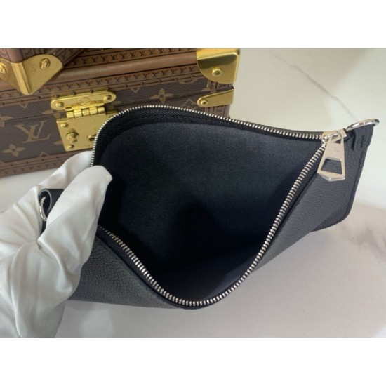 Replica qualità specchio Borsa tote Louis Vuitton Mahina Boundless M13180 M13179 Nero
