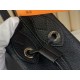 Replica qualità specchio Borsa tote Louis Vuitton Mahina Boundless M13180 M13179 Nero