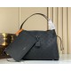 Replica qualità specchio Borsa tote Louis Vuitton Mahina Boundless M13180 M13179 Nero