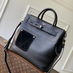 Replica qualità specchio Borsa Louis Vuitton Steamer 30 vitello Louis Vuitton Touch M27061 nera 