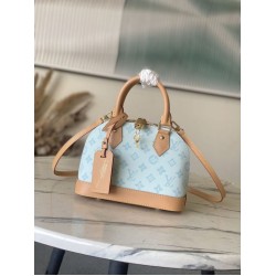 Borsa Louis Vuitton Alma BB M27526 Monogram Origine Bleu Courrier
