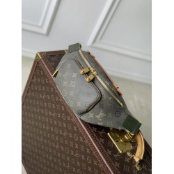 Qualità superiore replica a tracolla Louis Vuitton M26933 Rush Bumbag Uomo verde