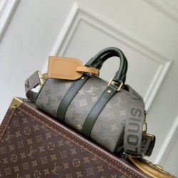 Replica qualità specchio Bora Pari all'originale replica Louis Vuitton Keepall Bandoulière 25 M26930 uomo verde