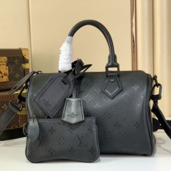 Replica qualità specchio Borsa Louis Vuitton Speedy P9 Bandoulière 25 nera