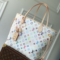 Replica qualità specchio Borsa tote Louis Vuitton x Takashi Murakami Neverfull MM