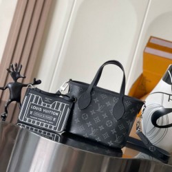 Replica Louis Vuitton Neverfull Bandoulière Inside Out BB M15210 Nero Imitazioni Replica qualità specchio Louis Vuitton Neverfull Bandoulière Inside Out BB M15210 Nero