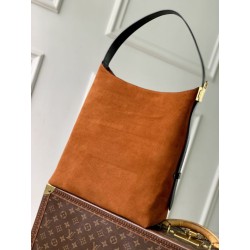 Qualità superiore replica a mano LV Low Key Hobo MM M25516 scamosciata arancione