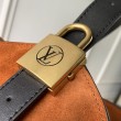 Qualità superiore replica a mano LV Low Key Hobo MM M25516 scamosciata arancione