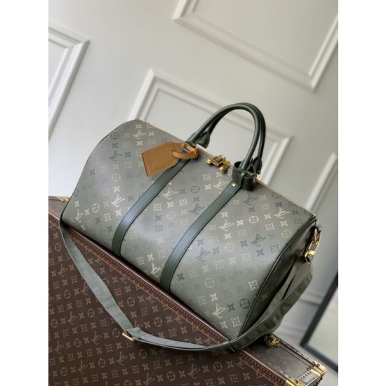 Borsa da viaggio LV Keepall Bandoulière 50 M26959 verde