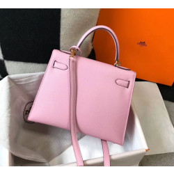 Borse Replica Hermes Kelly 28cm Epsom Rosa GHW