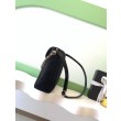 Borsa hobo Chanel 26c AS5886 scamosciata trapuntata nero