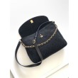 Borsa hobo Chanel 26c AS5886 scamosciata trapuntata nero