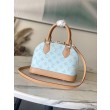 Borsa LV Alma BB M27526 Monogram Origine Bleu Courrier