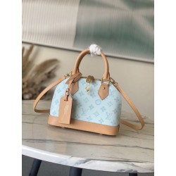 Borsa LV Alma BB M27526 Monogram Origine Bleu Courrier