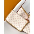 Bora Pari all'originale replica LV Carryall PM/MM M27532 M27948 Altro giallo chiaro Tela