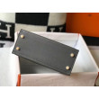 Borsa Sellier Kelly 25 Hermes Epsom Grigio scuro Borsa Sellier Kelly 25 Hermes Epsom Grigio scuro