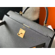 Borsa Sellier Kelly 25 Hermes Epsom Grigio scuro Borsa Sellier Kelly 25 Hermes Epsom Grigio scuro
