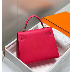 Borsa Sellier Kelly 25cm Hermes Epsom Rosa rossa